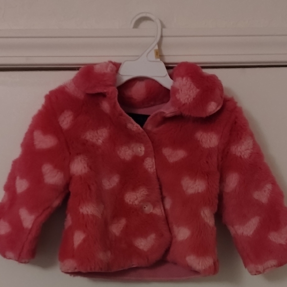 Flapdoodles Other - Flapdoodles Pink Heart Puff Jacket
